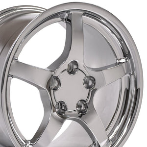 OE Wheels Replica CV05 Chrome 17x9.5 +54 5x120.65mm 70.3mm