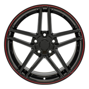 OE Wheels Replica CV07A Gloss Black 18x9.5 +56 5x120.65mm 70.3mm