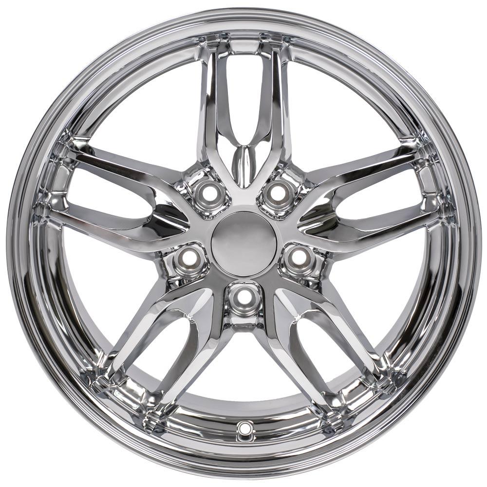 OE Wheels Replica CV18A Chrome 17x9.5 +54 5x120.65mm 70.3mm - Wheelwiz