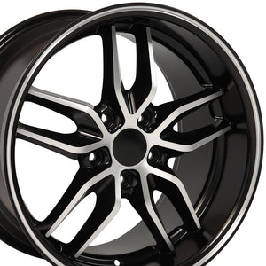 OE Wheels Replica CV18A Satin Black Machined 17x9.5 +54 5x120.65mm 70.3mm