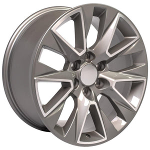 OE Wheels Replica CV26 Silver Machined 20x9.0 +28 6x139.7mm 78.1mm