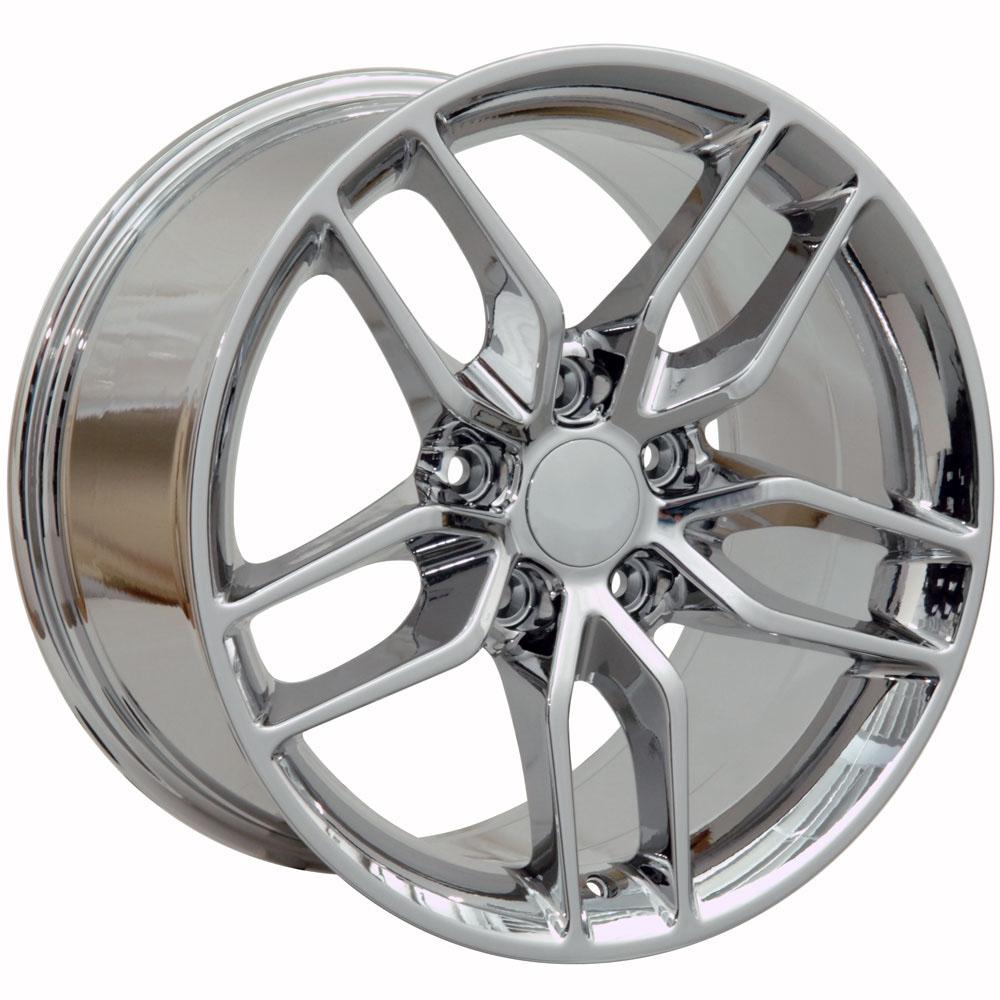 OE Wheels Replica CV27A Chrome 18x10.5 +56 5x120.65mm 70.3mm - Wheelwiz