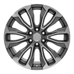 OE Wheels Replica CV30 Gunmetal Machined 22x9.0 +28 6x139.7mm 78.1mm