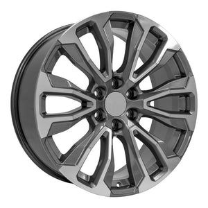 OE Wheels Replica CV30 Gunmetal Machined 22x9.0 +28 6x139.7mm 78.1mm