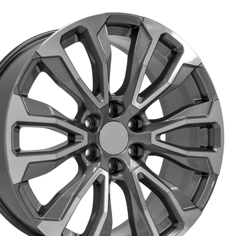 OE Wheels Replica CV30 Gunmetal Machined 22x9.0 +28 6x139.7mm 78.1mm - Wheelwiz