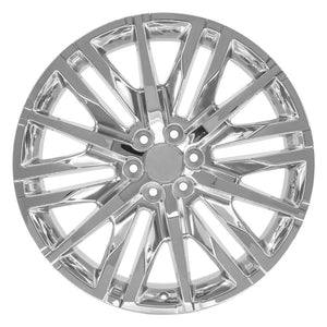 OE Wheels CV33 Chrome 24x10 +28 6x139.7|N/Amm 78.1mm - Wheelwiz