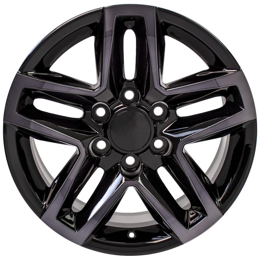 OE Wheels Replica CV34 Black Machined with Tinted Clear 18x8.5 +28 6x139.7mm 78.1mm - Wheelwiz