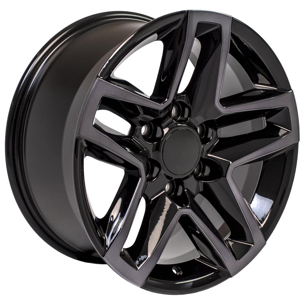OE Wheels Replica CV34 Black Machined with Tinted Clear 18x8.5 +28 6x139.7mm 78.1mm - Wheelwiz