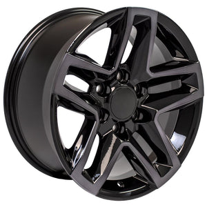 OE Wheels Replica CV34 Black Machined with Tinted Clear 18x8.5 +28 6x139.7mm 78.1mm