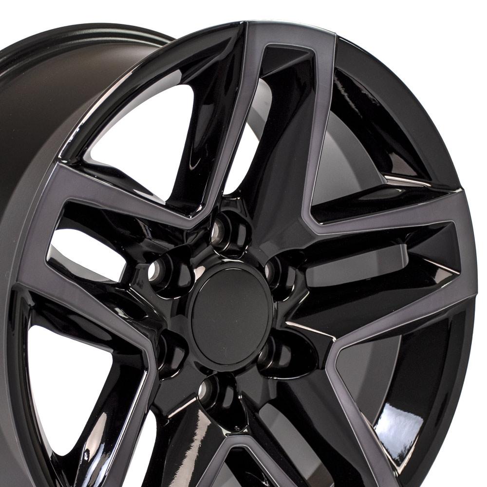 OE Wheels Replica CV34 Black Machined with Tinted Clear 18x8.5 +28 6x139.7mm 78.1mm - Wheelwiz