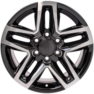 OE Wheels Replica CV34B Black Machined 18x8.5 +26 6x139.7mm 78.1mm