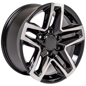 OE Wheels Replica CV34B Black Machined 18x8.5 +26 6x139.7mm 78.1mm