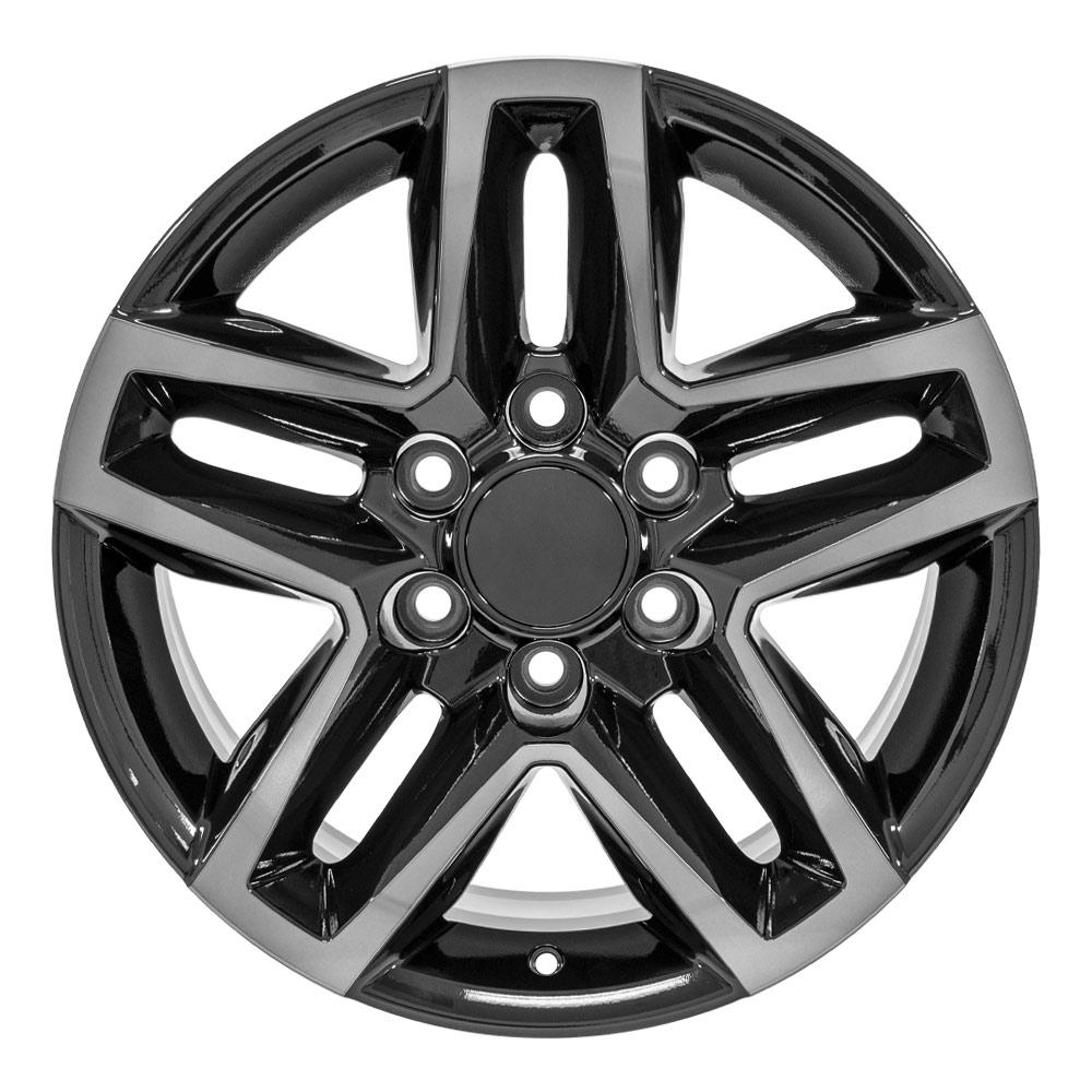 OE Wheels Replica CV34B Black Machined with Tinted Clear 18x8.5 +26 6x139.7mm 78.1mm - Wheelwiz