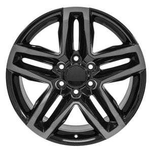 OE Wheels Replica CV34B Black Machined with Tinted Clear 20x9.0 +26 6x139.7mm 78.1mm