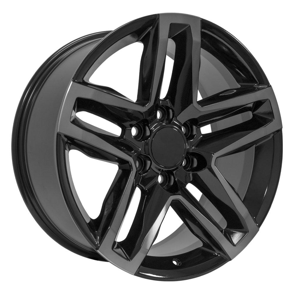OE Wheels Replica CV34B Black Machined with Tinted Clear 20x9.0 +26 6x139.7mm 78.1mm - Wheelwiz