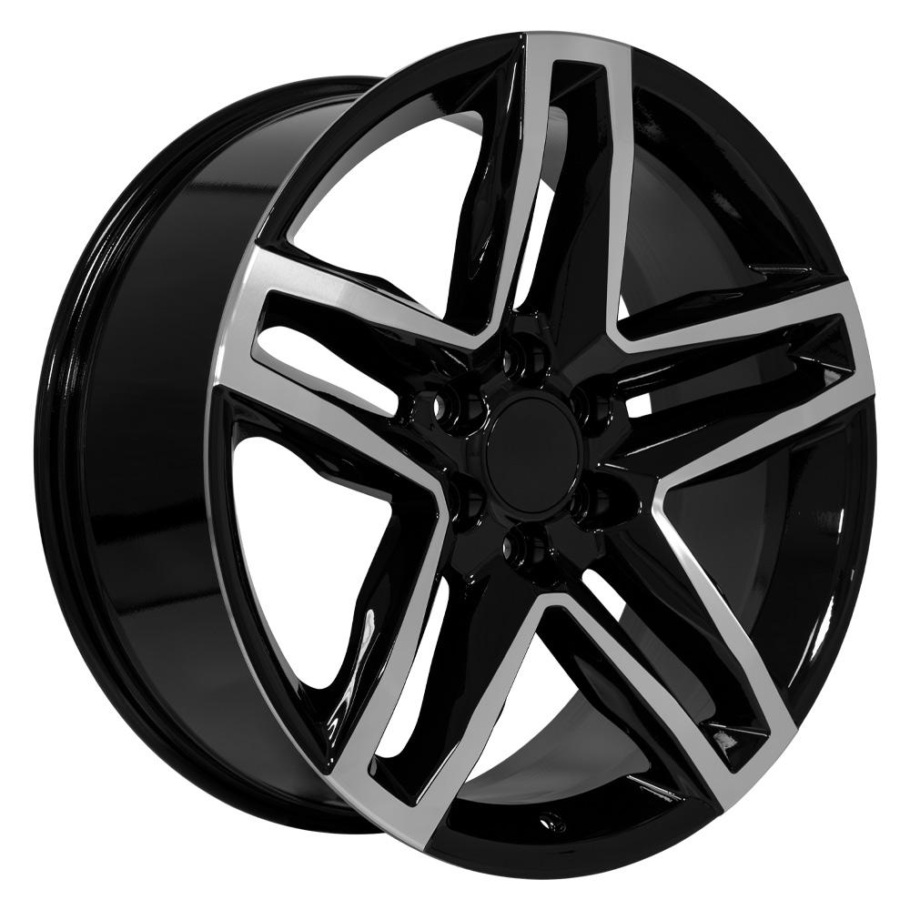 OE Wheels CV34B Gloss Black Machined 22x9 +26 6x139.7|N/Amm 78.1mm - Wheelwiz