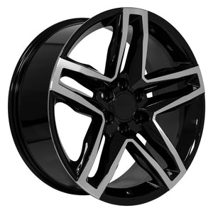 OE Wheels CV34B Gloss Black Machined 22x9 +26 6x139.7|N/Amm 78.1mm - Wheelwiz