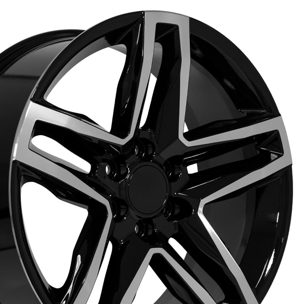 OE Wheels CV34B Gloss Black Machined 22x9 +26 6x139.7|N/Amm 78.1mm - Wheelwiz