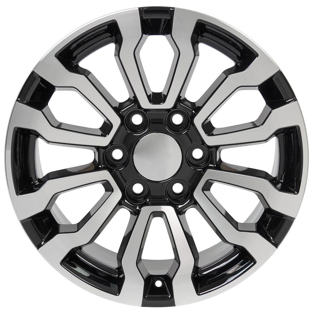 OE Wheels CV35 Gloss Black Machined 18x8.5 +26 6x139.7|N/Amm 78.1mm - Wheelwiz