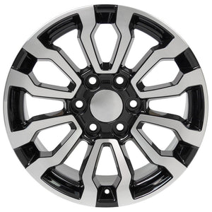 OE Wheels CV35 Gloss Black Machined 18x8.5 +26 6x139.7|N/Amm 78.1mm - Wheelwiz