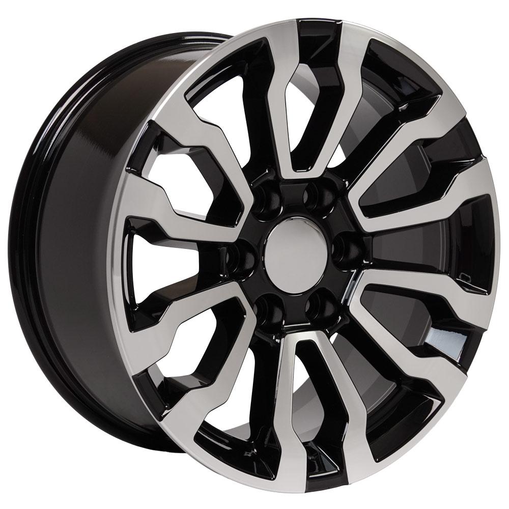 OE Wheels CV35 Gloss Black Machined 18x8.5 +26 6x139.7|N/Amm 78.1mm - Wheelwiz