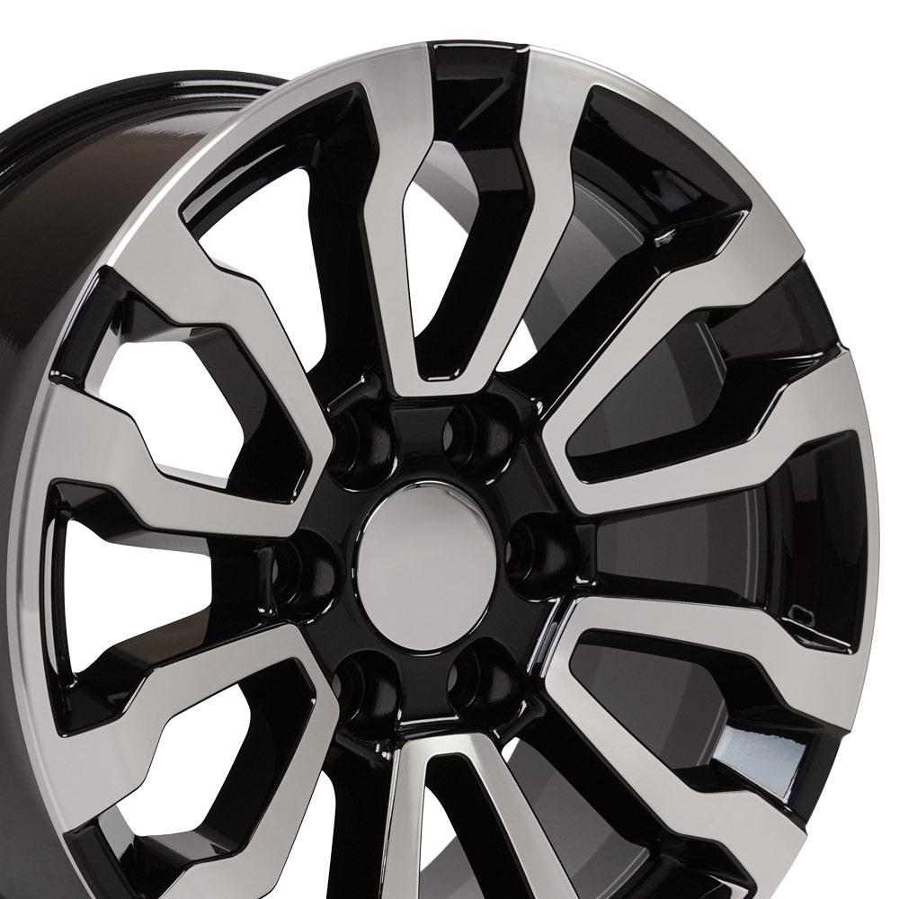 OE Wheels CV35 Gloss Black Machined 18x8.5 +26 6x139.7|N/Amm 78.1mm - Wheelwiz