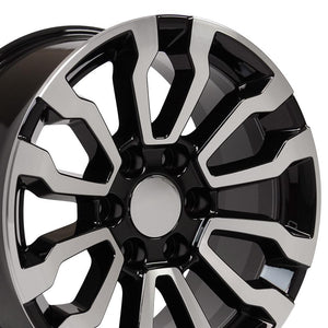 OE Wheels CV35 Gloss Black Machined 18x8.5 +26 6x139.7|N/Amm 78.1mm - Wheelwiz