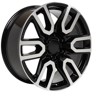 OE Wheels CV36 Gloss Black Machined 20x9 +28 6x139.7|N/Amm 78.1mm - Wheelwiz