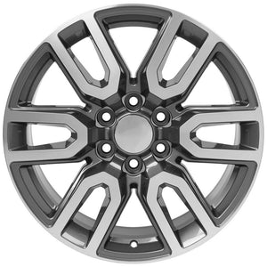 OE Wheels Replica CV36 Gunmetal Machined 20x9.0 +24 6x139.7mm 78.1mm