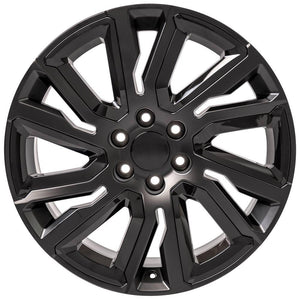 OE Wheels Replica CV39 Satin Black with Gloss Black 22x9.0 +28 6x139.7mm 78.1mm