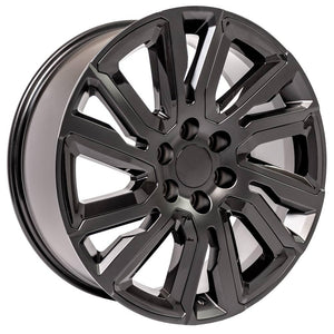 OE Wheels Replica CV39 Satin Black with Gloss Black 22x9.0 +28 6x139.7mm 78.1mm