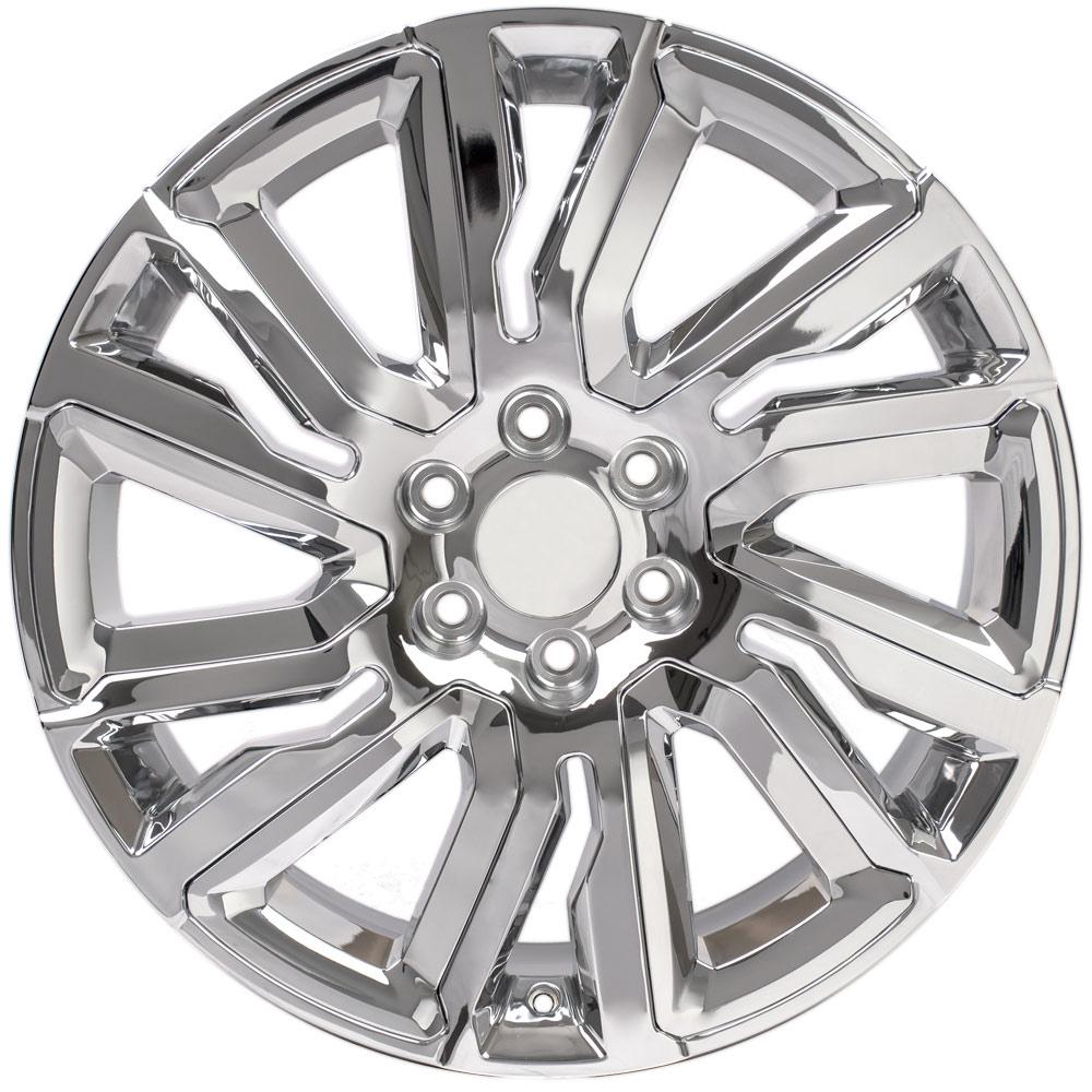 OE Wheels Replica CV39 Chrome with Chrome Insert 22x9.0 +28 6x139.7mm 78.1mm