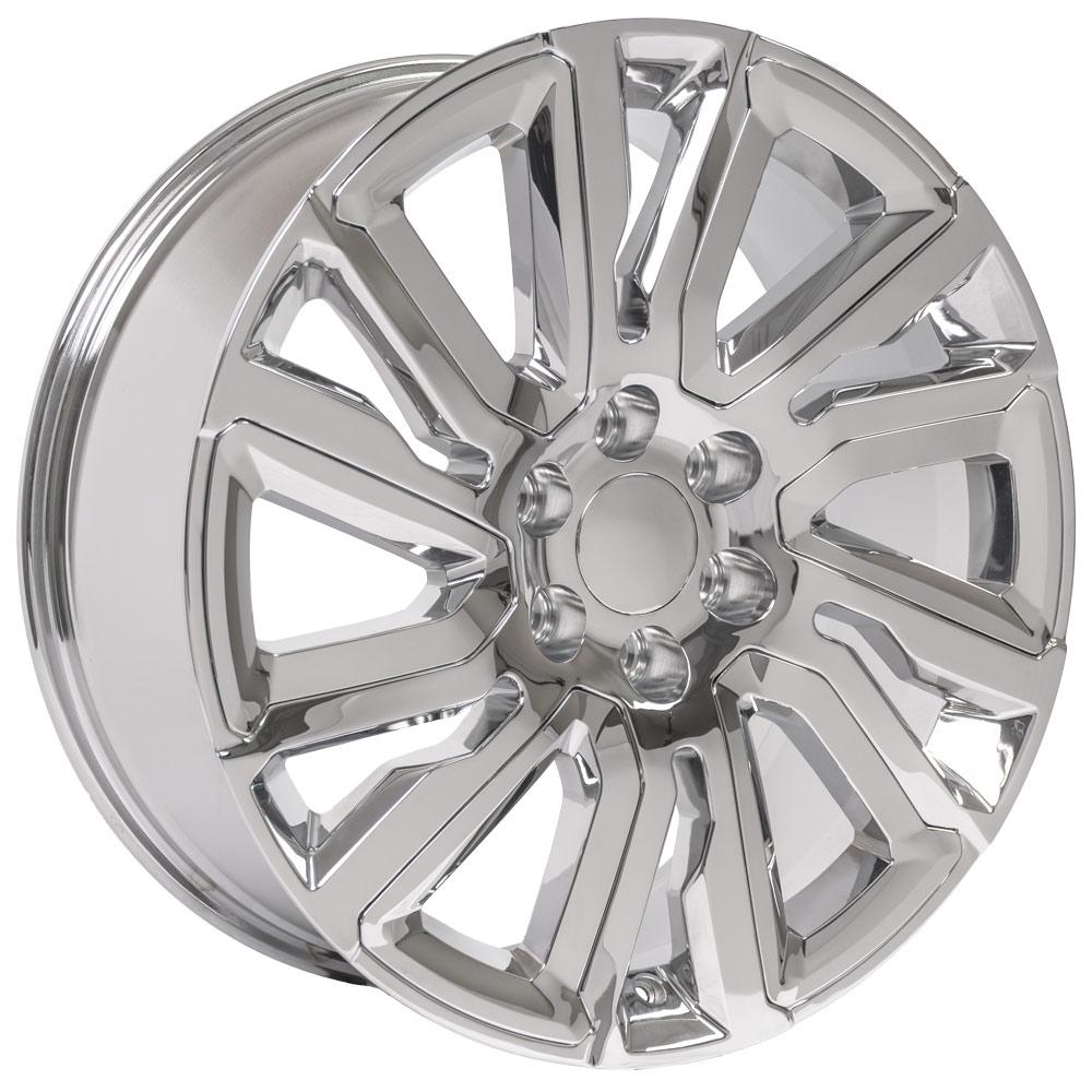 OE Wheels Replica CV39 Chrome with Chrome Insert 22x9.0 +28 6x139.7mm 78.1mm - Wheelwiz
