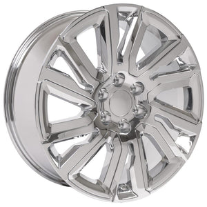 OE Wheels Replica CV39 Chrome with Chrome Insert 22x9.0 +28 6x139.7mm 78.1mm