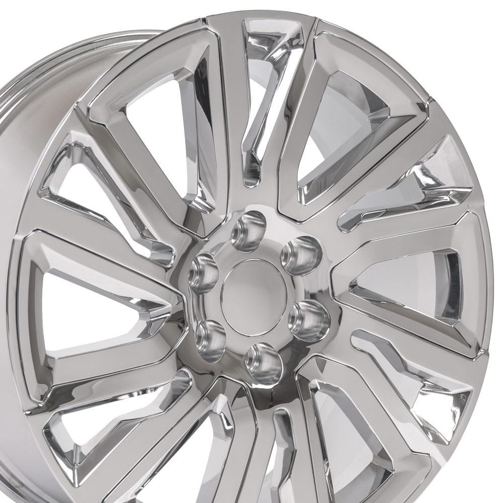 OE Wheels Replica CV39 Chrome with Chrome Insert 22x9.0 +28 6x139.7mm 78.1mm - Wheelwiz
