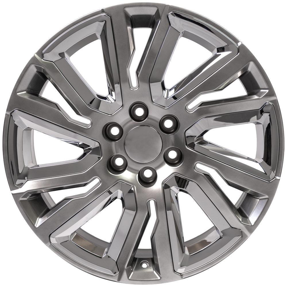 OE Wheels Replica CV39 Hyper Black with Chrome Insert 22x9.0 +28 6x139.7mm 78.1mm