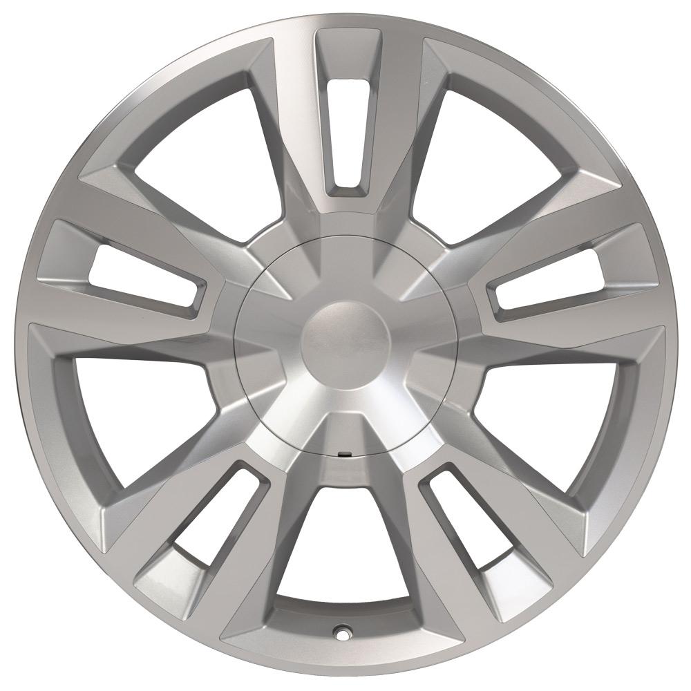 OE Wheels Replica CV40 Silver Machined 22x9.0 +24 6x139.7mm 78.1mm - Wheelwiz
