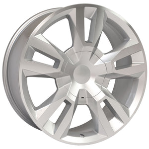 OE Wheels Replica CV40 Silver Machined 22x9.0 +24 6x139.7mm 78.1mm