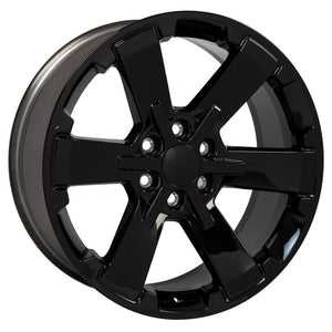 OE Wheels Replica CV41B Gloss Black 22x9.0 +24 6x139.7mm 78.1mm