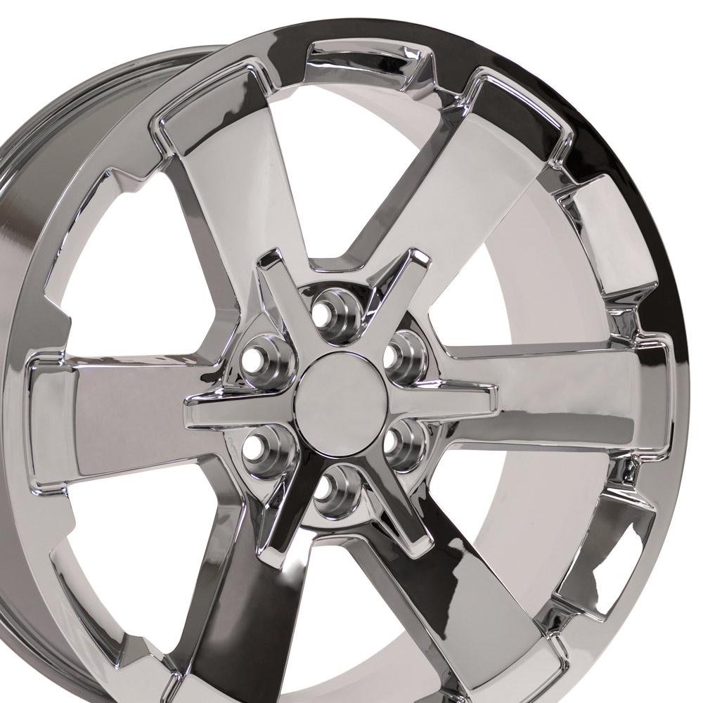 OE Wheels Replica CV41B Chrome 22x9.0 +24 6x139.7mm 78.1mm - Wheelwiz