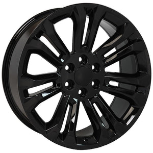 OE Wheels Replica CV43 Gloss Black 22x9.0 +24 6x139.7mm 78.1mm