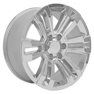 OE Wheels Replica CV44 Chrome 20x9.0 +24 6x139.7mm 78.1mm