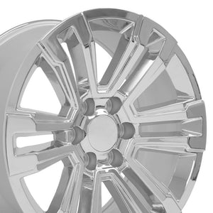 OE Wheels Replica CV44 Chrome 20x9.0 +24 6x139.7mm 78.1mm