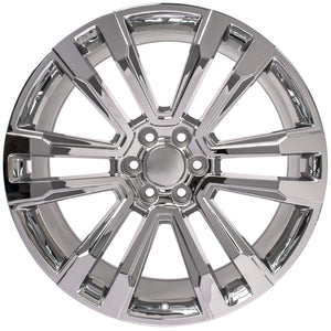 OE Wheels Replica CV44 Chrome 24x10.0 +24 6x139.7mm 78.1mm