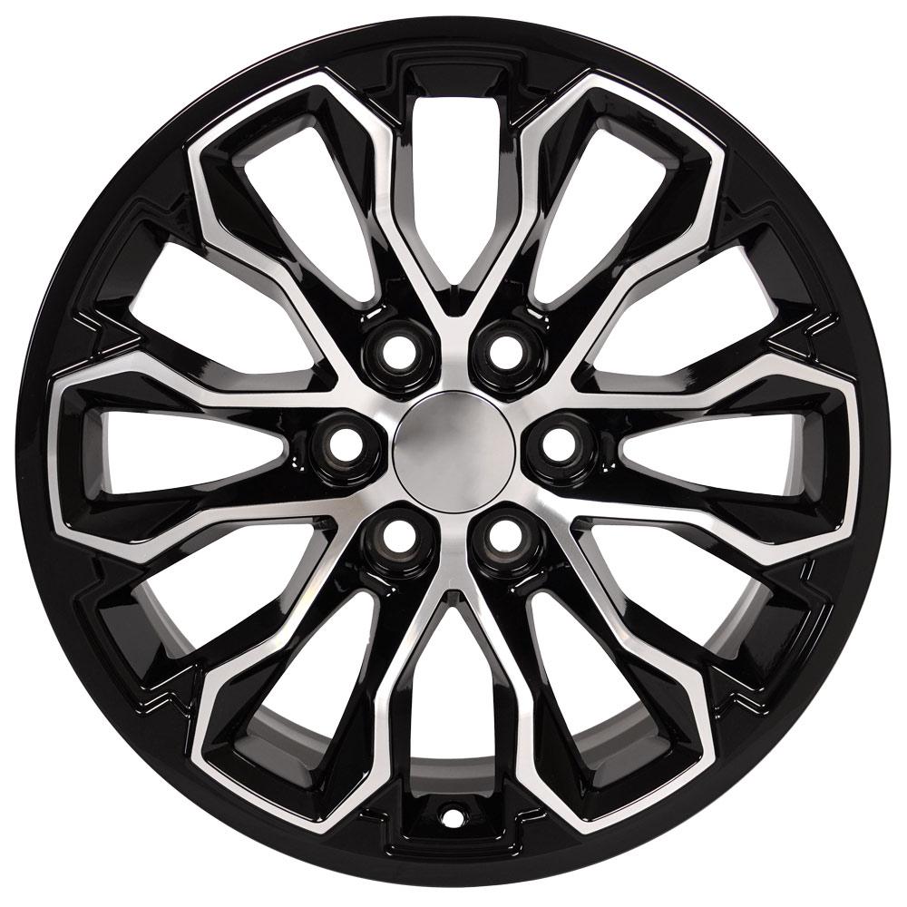 OE Wheels Replica CV54 Black Machined 17x8.0 +33 6x120mm 66.9mm - Wheelwiz