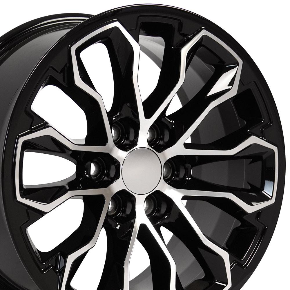 OE Wheels Replica CV54 Black Machined 17x8.0 +33 6x120mm 66.9mm - Wheelwiz