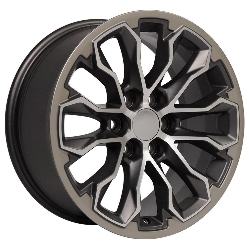 OE Wheels Replica CV54 Satin Gunmetal Machined Face 17x8.0 +33 6x120mm 66.9mm - Wheelwiz