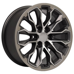 OE Wheels Replica CV54 Satin Gunmetal Machined Face 17x8.0 +33 6x120mm 66.9mm