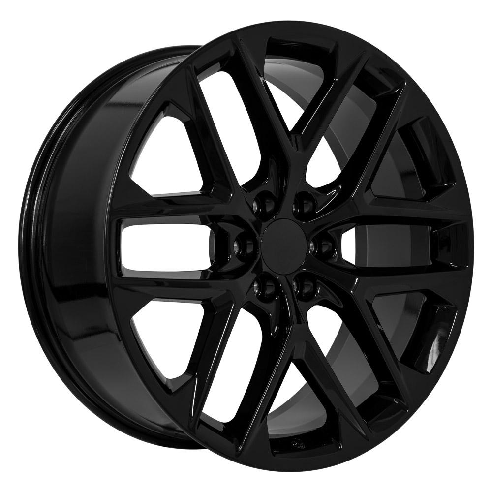 OE Wheels CV62 Gloss Black 24x10 +28 6x139.7|N/Amm 78.1mm - Wheelwiz