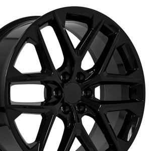 OE Wheels CV62 Gloss Black 24x10 +28 6x139.7|N/Amm 78.1mm - Wheelwiz